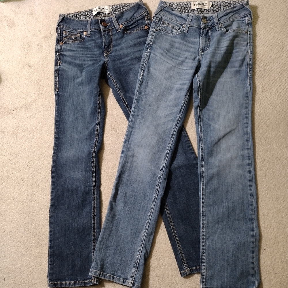 Ariat Blue Straight Leg Pants Classic Denim